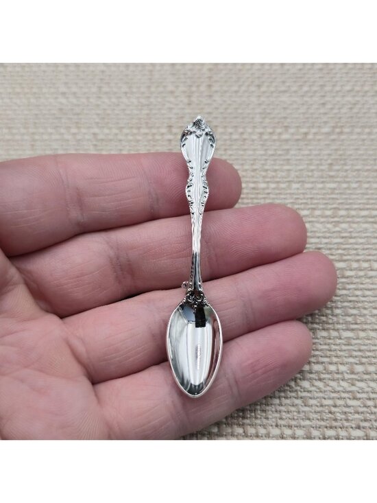 Towle Jewelry - Vintage Towle Sterling Silver Miniature Spoon Pin Brooch A8062